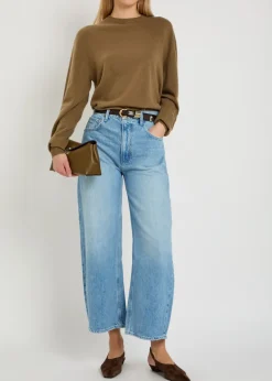 Arellia barrel-leg denim jeans