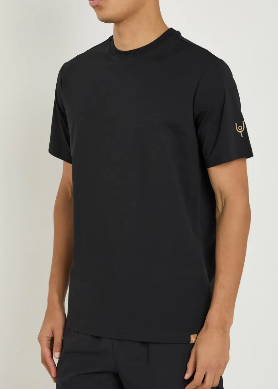 Arensby logo-embroidered cotton T-shirt