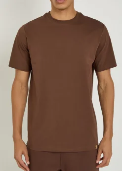 Arensby logo-embroidered cotton T-shirt