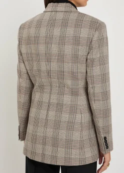 Aretha checked wool blazer