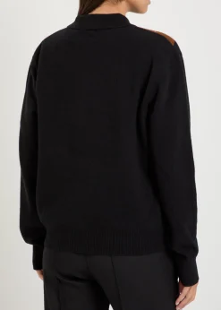 Argyll wool polo jumper