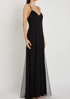 Ariadne embellished stretch-crepe maxi dress