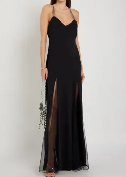 Ariadne embellished stretch-crepe maxi dress