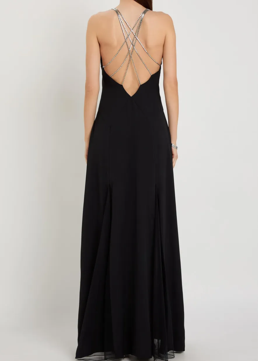 Ariadne embellished stretch-crepe maxi dress