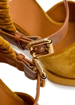 Aria suede platform sandals