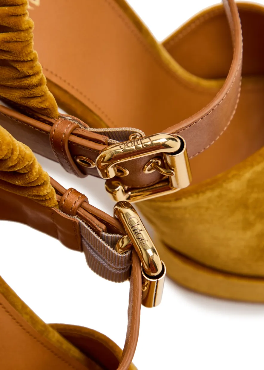 Aria suede platform sandals