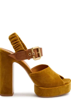 Aria suede platform sandals