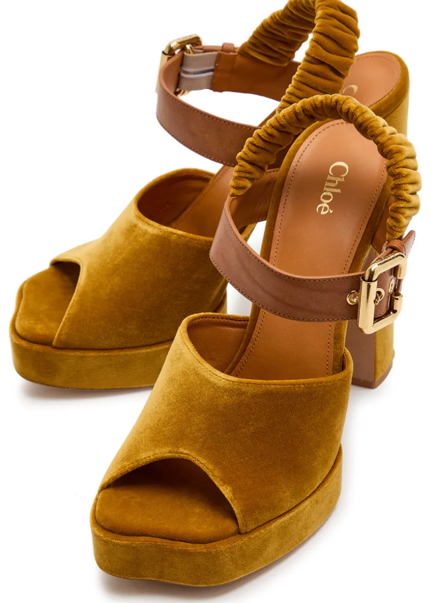 Aria suede platform sandals