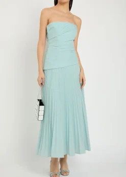 Arie draped poplin midi dress