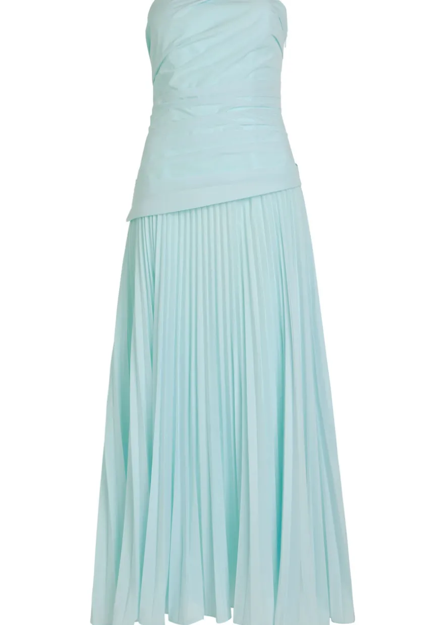 Arie draped poplin midi dress