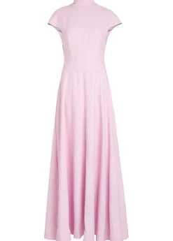 Arielle reverse collar maxi dress
