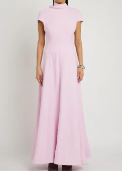 Arielle reverse collar maxi dress