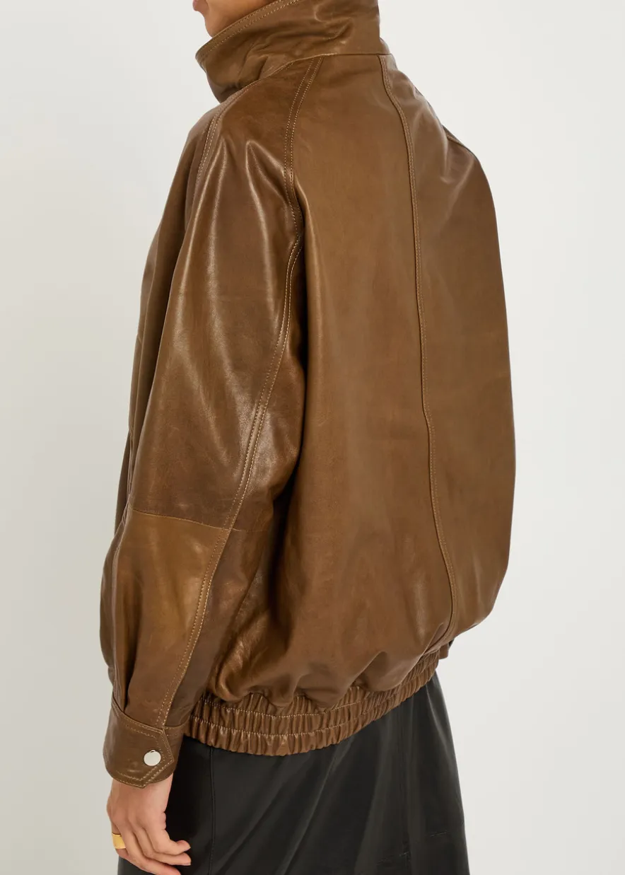 Ariste leather bomber jacket