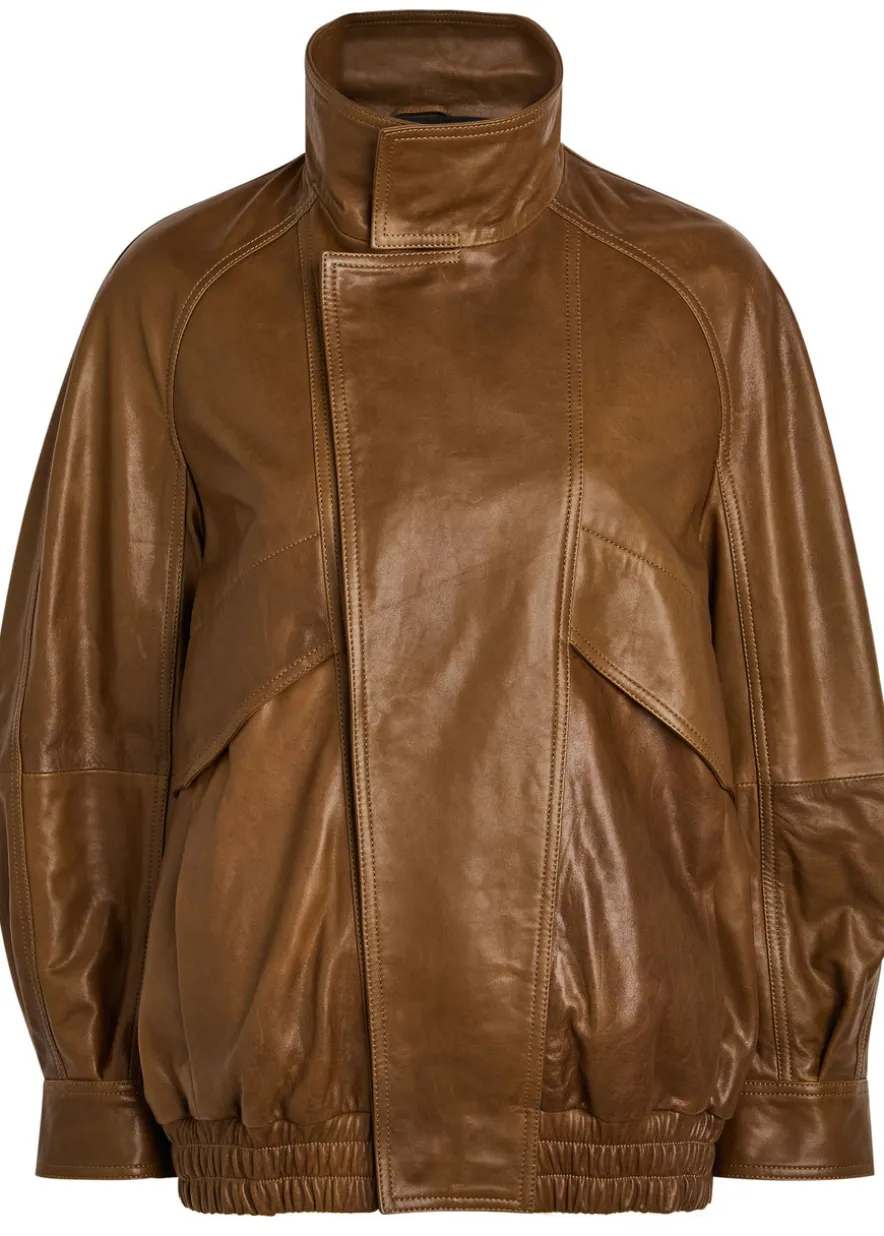 Ariste leather bomber jacket