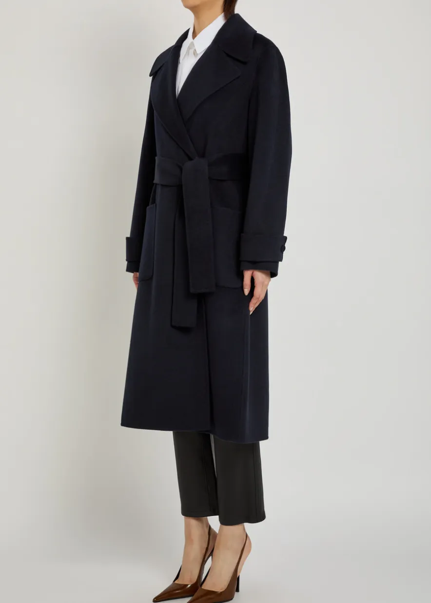 Arlina double-breasted wool and cashmere-blend coat