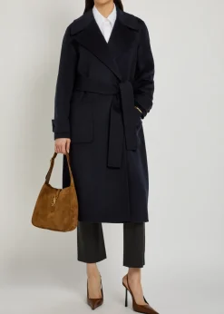 Arlina double-breasted wool and cashmere-blend coat