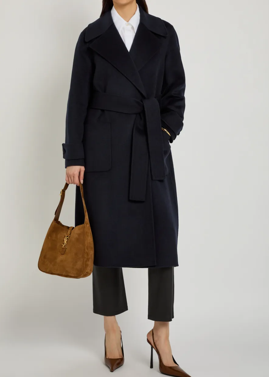 Arlina double-breasted wool and cashmere-blend coat