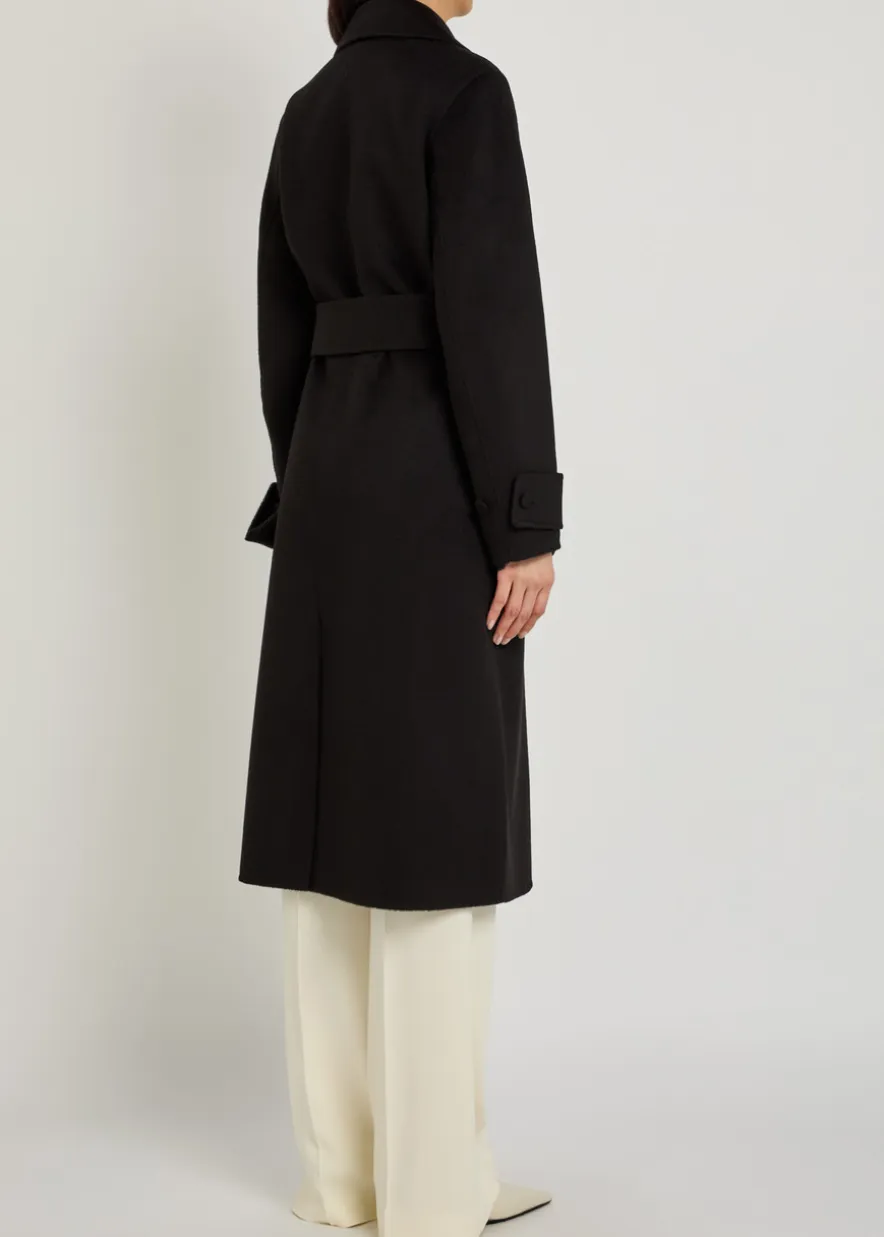 Arlina double-breasted wool and cashmere-blend coat