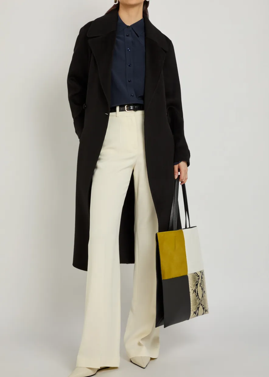 Arlina double-breasted wool and cashmere-blend coat