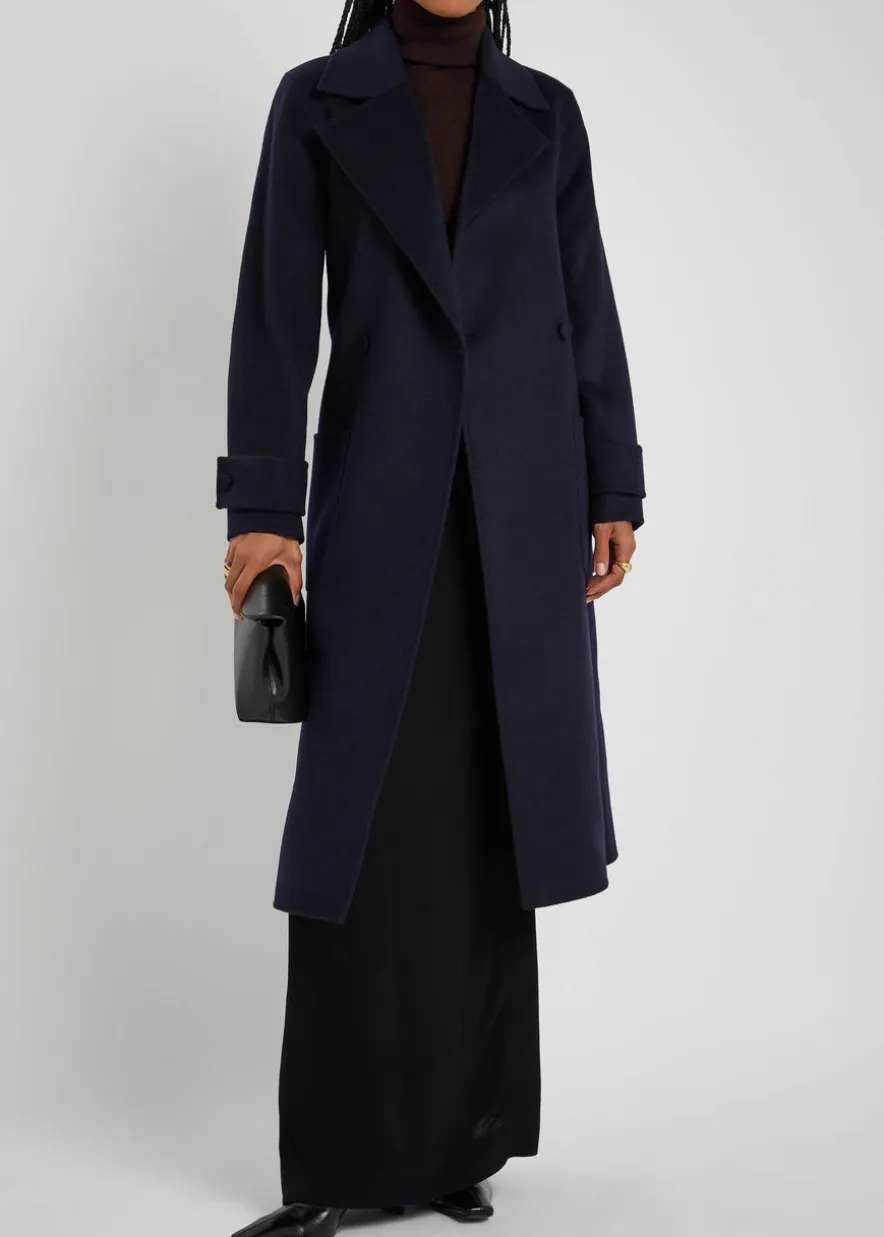 Arline wool and cashmere-blend coat