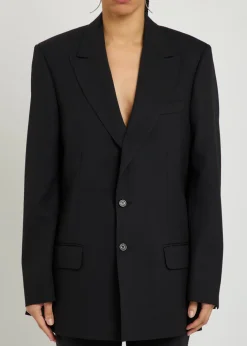 Armida belted wool blazer