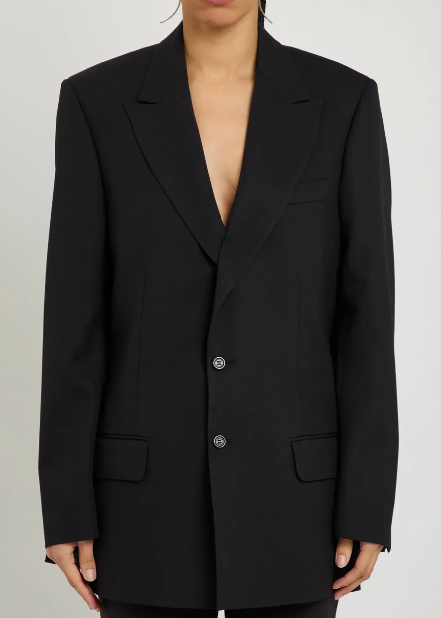 Armida belted wool blazer