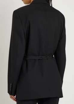 Armida belted wool blazer
