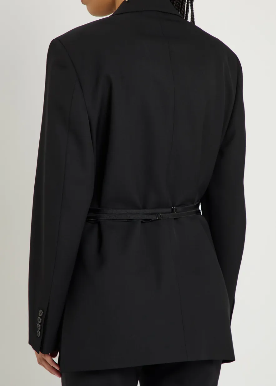 Armida belted wool blazer