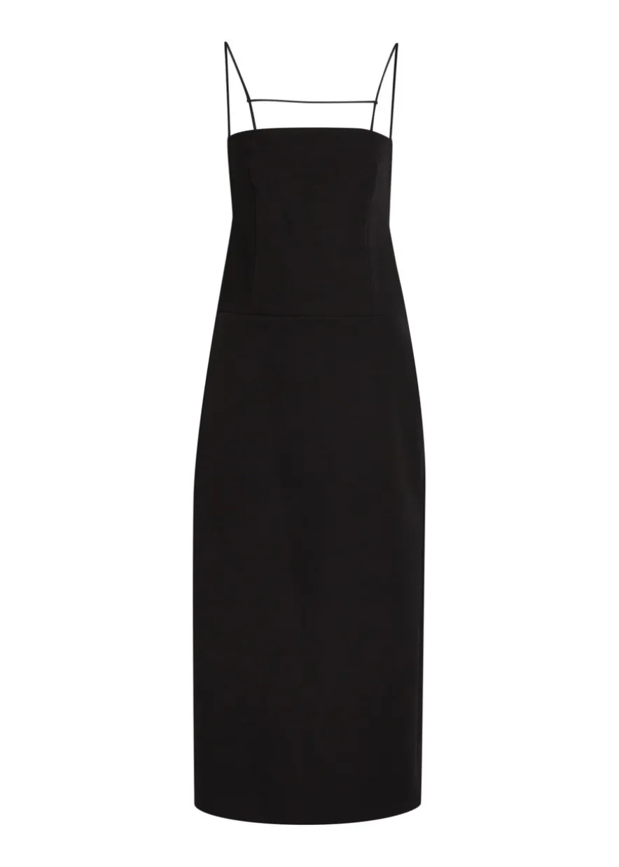 Artemis open-back cotton midi dress