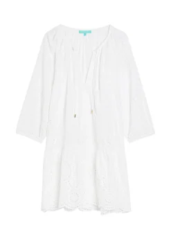 Ashley broderie-anglaise cotton kaftan