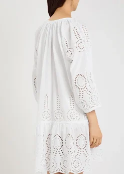 Ashley broderie-anglaise cotton kaftan