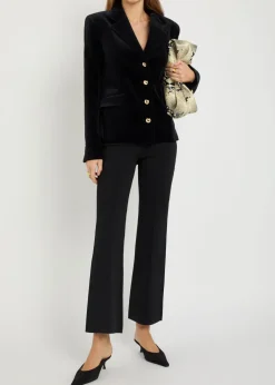 Ashlon flared-leg stretch-knit trousers