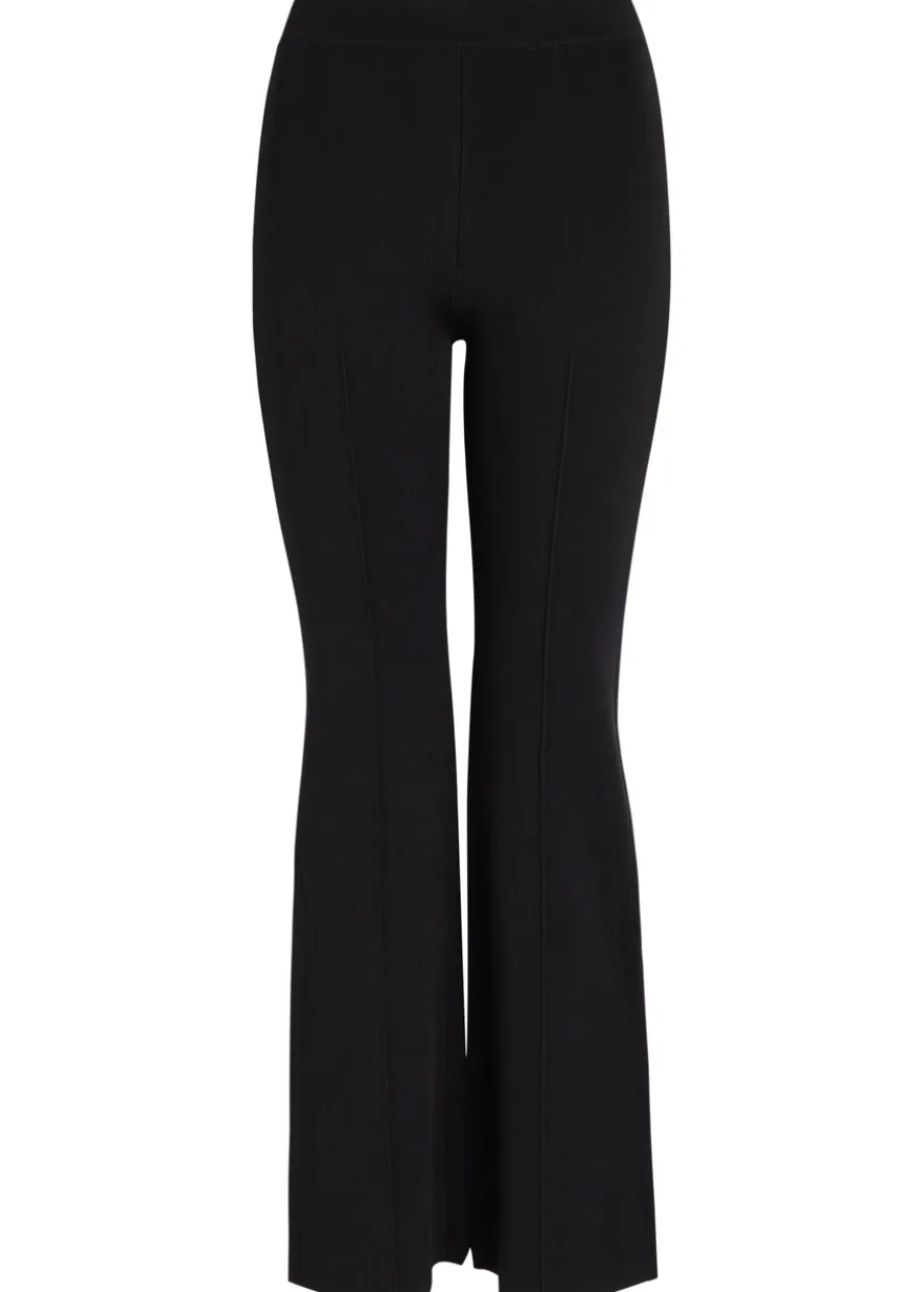 Ashlon flared-leg stretch-knit trousers