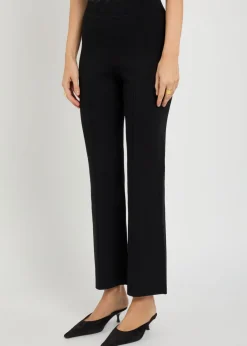 Ashlon flared-leg stretch-knit trousers