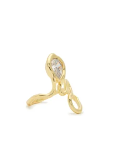 Asterales Floating Vine 14kt gold-plated ring