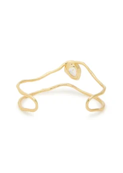 Asterales 14kt gold-plated cuff