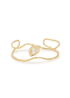 Asterales 14kt gold-plated cuff