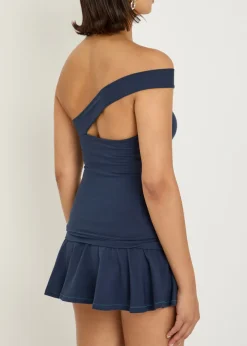 Asymmetric stretch-cotton top