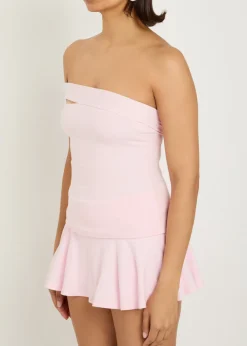 Asymmetric stretch-cotton top