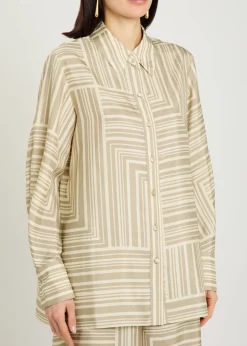 Atlan printed silk shirt