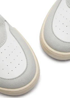 Atom panelled faux leather sneakers