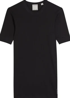 Aubriella ribbed stretch-cotton T-shirt