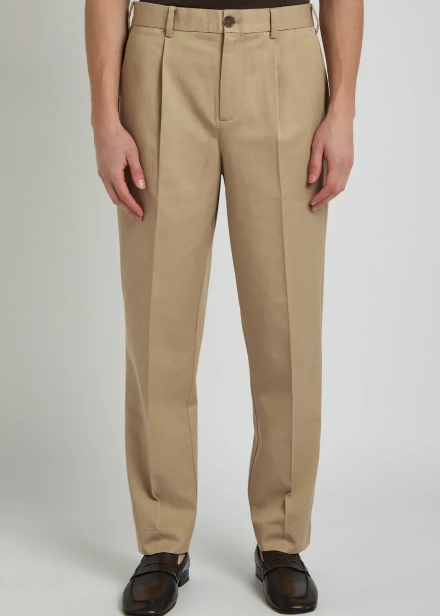 Aubyn tapered-leg twill trousers