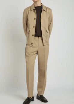 Aubyn tapered-leg twill trousers