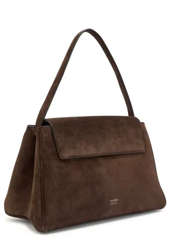 Audrey suede top handle bag