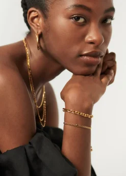 August Birthstone 18kt gold vermeil bracelet