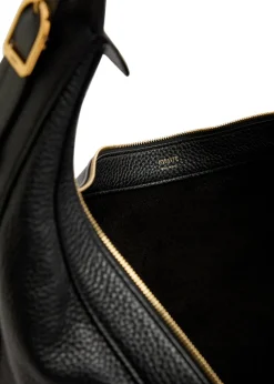 Augustina grained leather shoulder bag