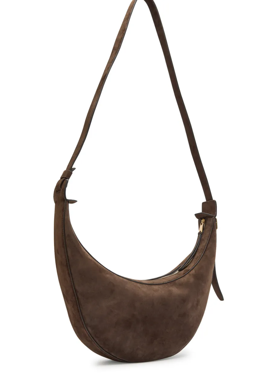 Augustina suede cross-body bag