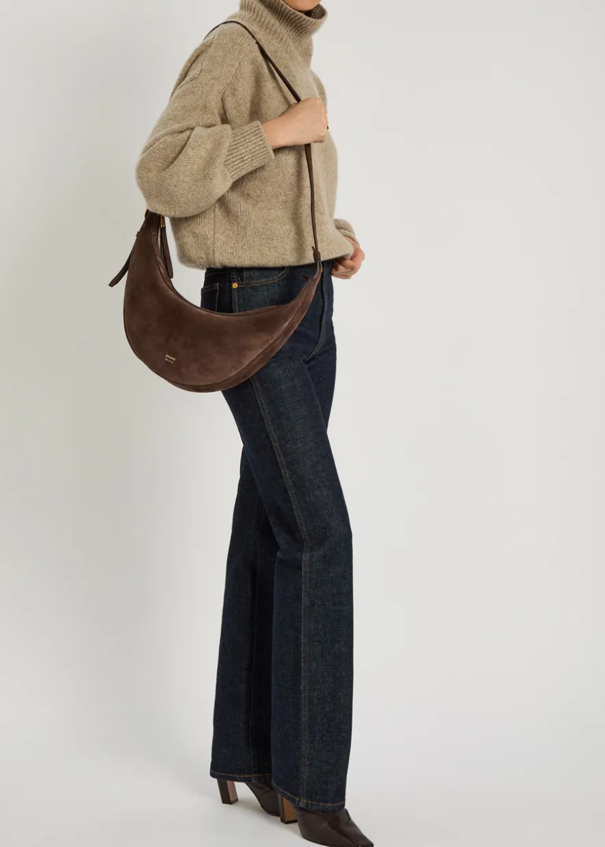 Augustina suede cross-body bag