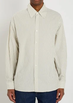 Aurel striped cotton-poplin shirt